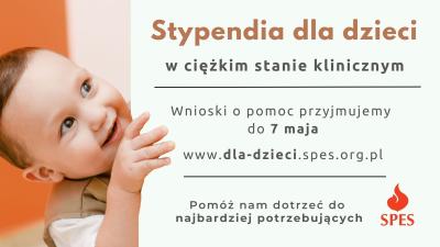 stypendium z Programu Pomocy Dzieciom Stowarzyszenia SPES