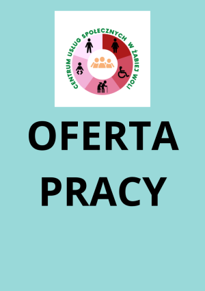 Oferta pracy - świadczenie usług opiekuńczych