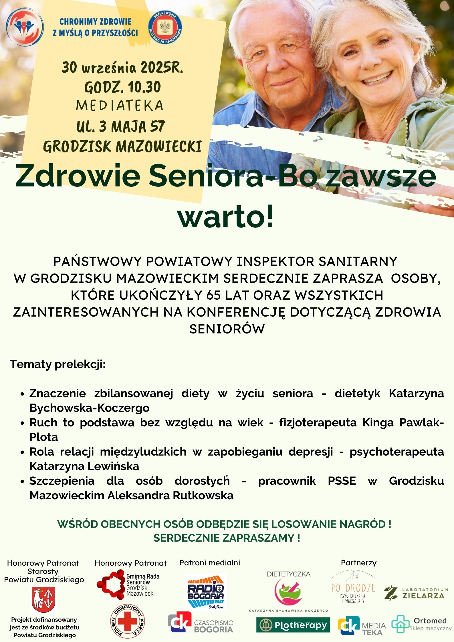 Zaproszenie do udziału w konferencji „Zdrowie Seniora – Bo zawsze warto”